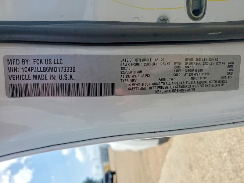 2021 JEEP CHEROKEE LATITUDE PLUS 12