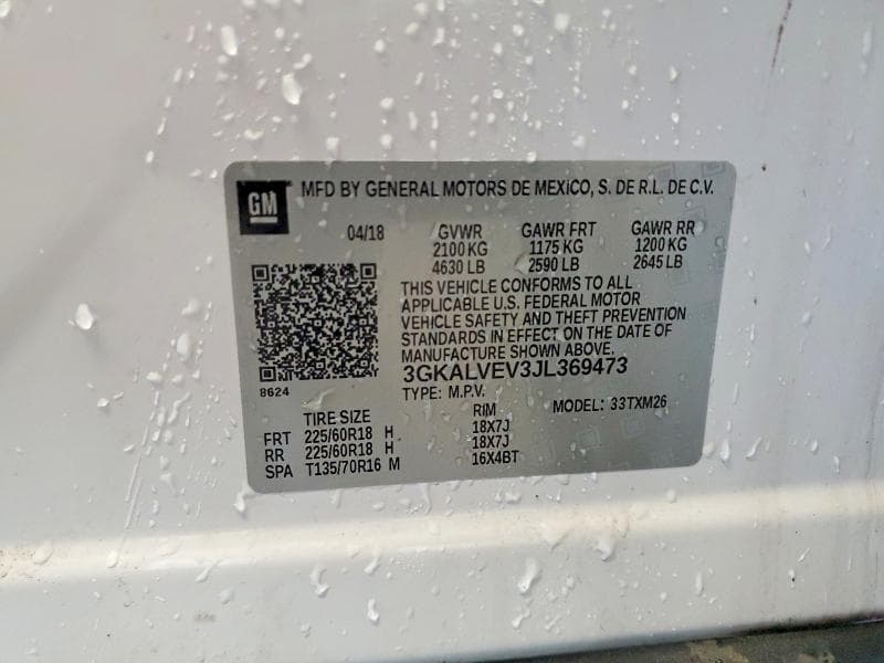 2018 GMC TERRAIN SLT 13