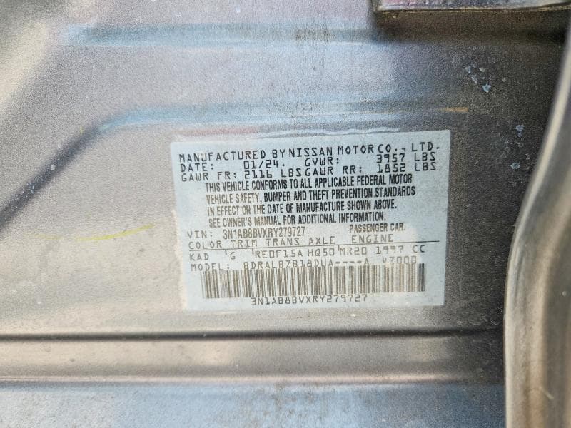 2024 NISSAN SENTRA S 12