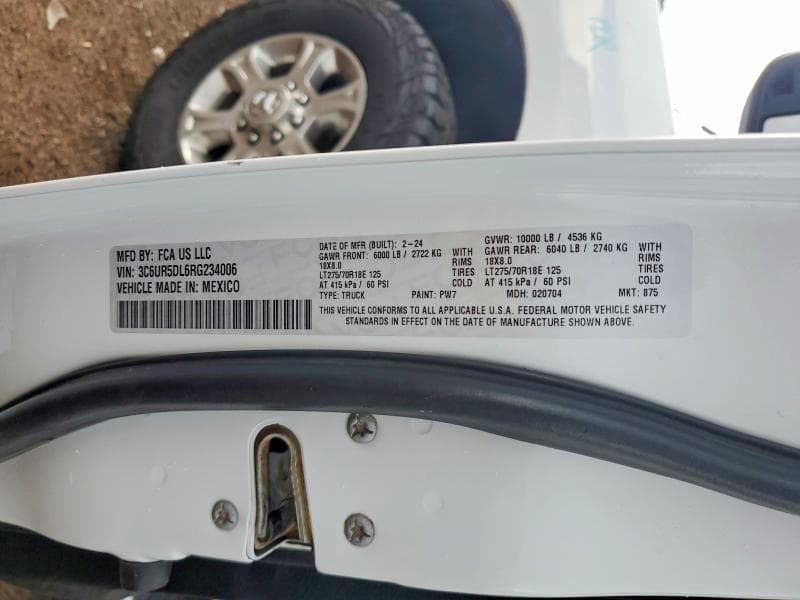2024 RAM 2500 BIG HORN 12