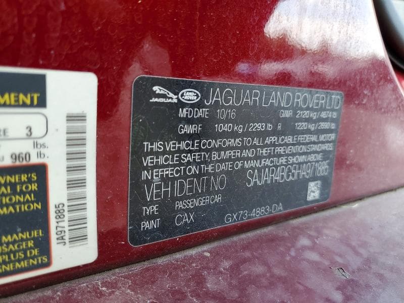 2017 JAGUAR XE 12
