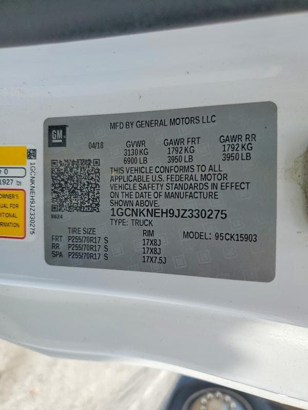 2018 CHEVROLET SILVERADO K1500 12