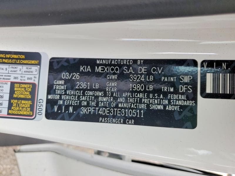 2026 KIA K4 LXS 12