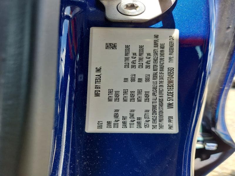2021 TESLA MODEL 3 13