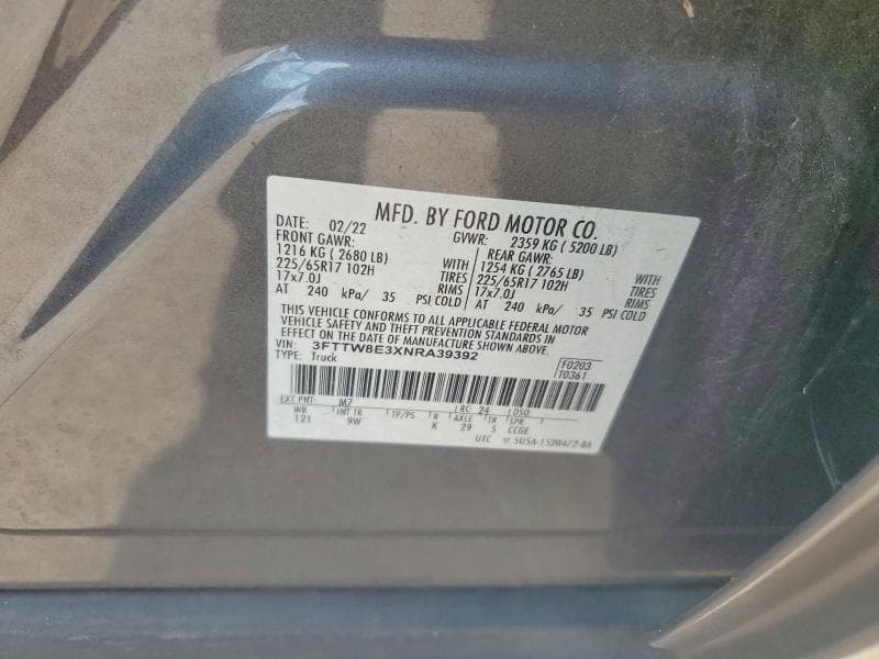2022 FORD MAVERICK XL 12