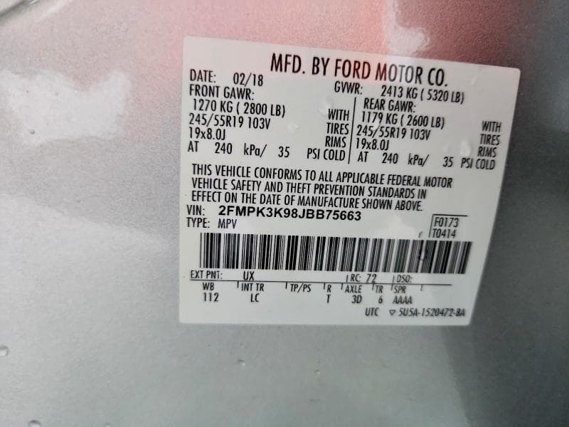 2018 FORD EDGE TITANIUM 13