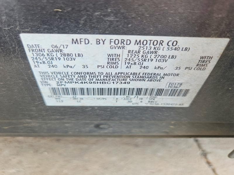 2017 FORD EDGE TITANIUM 13