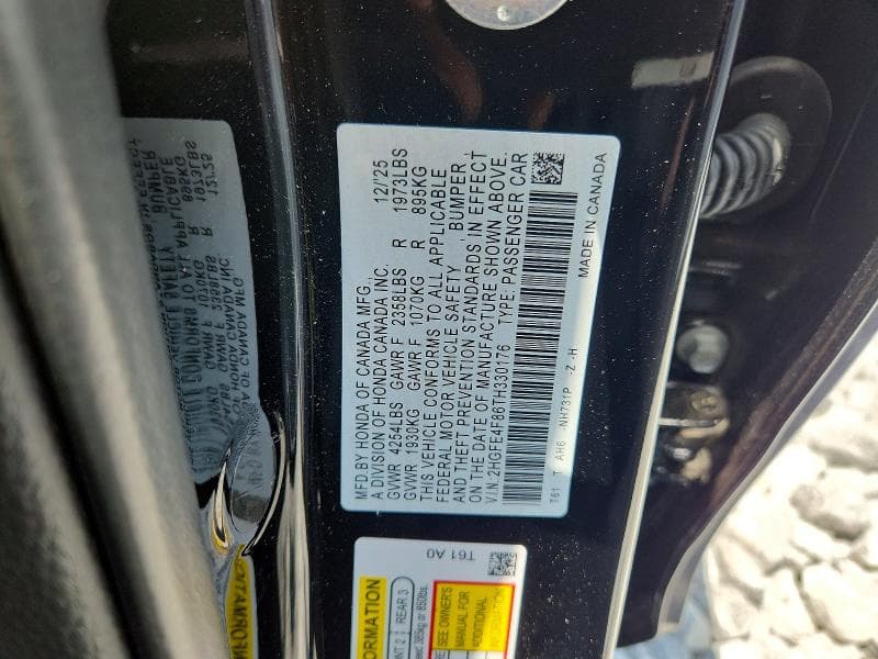 2026 HONDA CIVIC SPORT 12