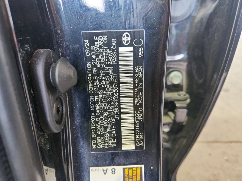 2025 TOYOTA COROLLA HYBRID LE 13
