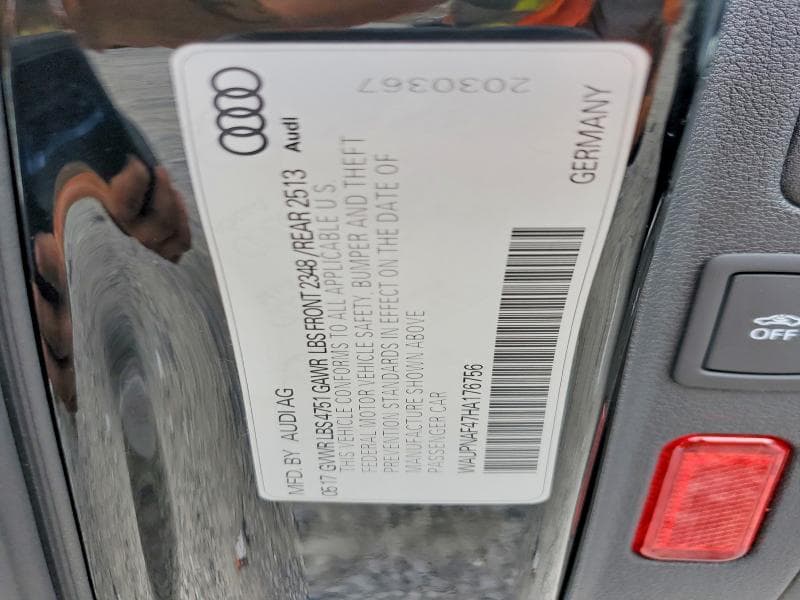 2017 AUDI A4 PREMIUM PLUS 13