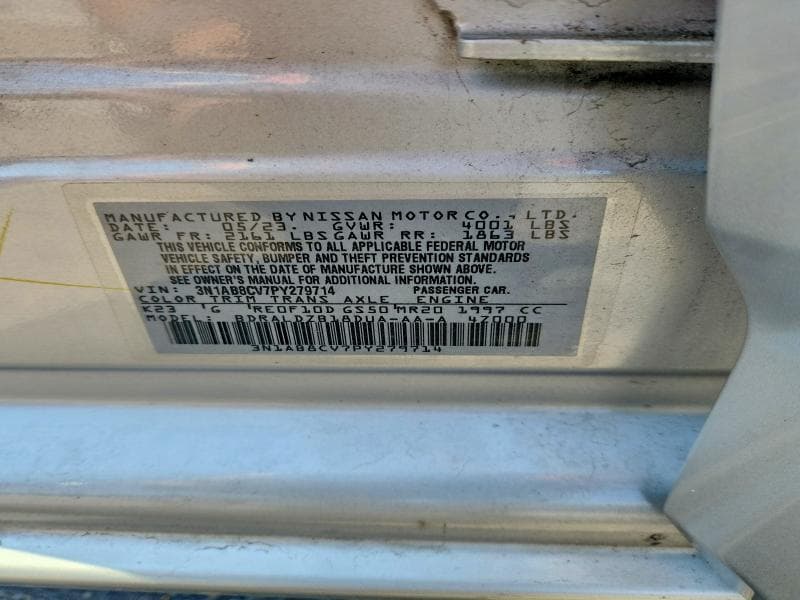 2023 NISSAN SENTRA SV 13