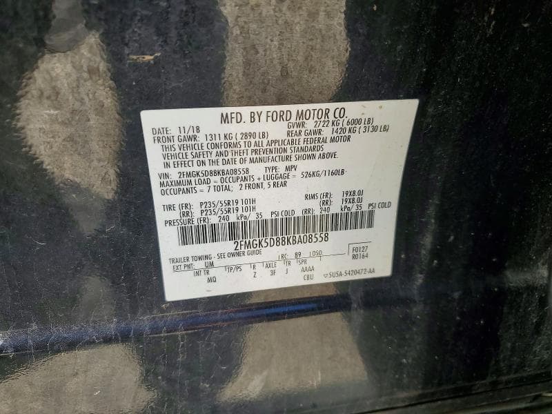 2019 FORD FLEX LIMITED 14