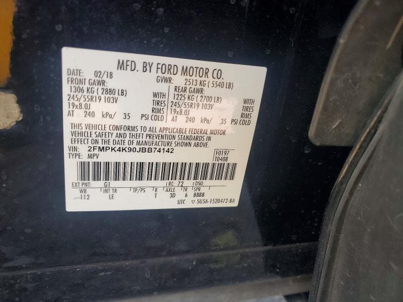 2018 FORD EDGE TITANIUM 13