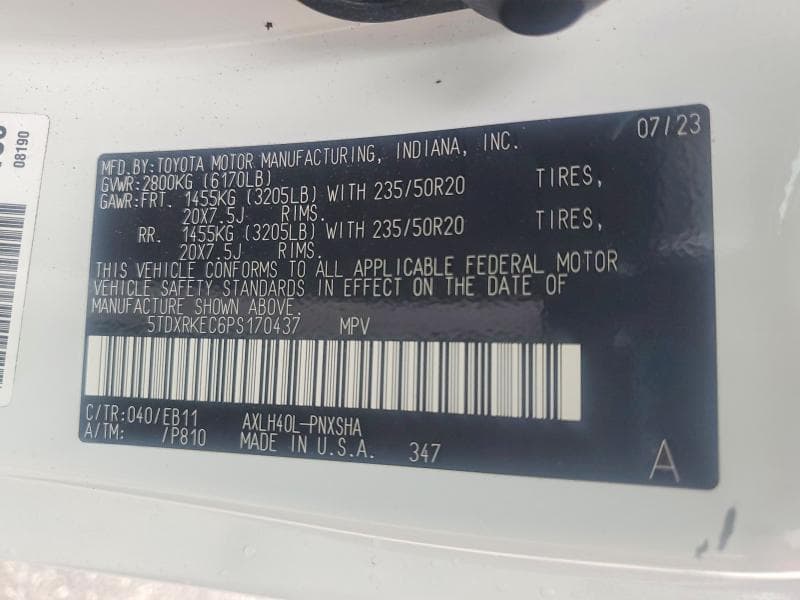 2023 TOYOTA SIENNA XSE 7-PASSENGER 13