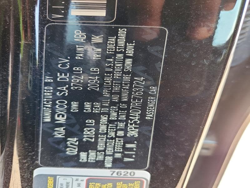 2024 KIA FORTE GT LINE 12
