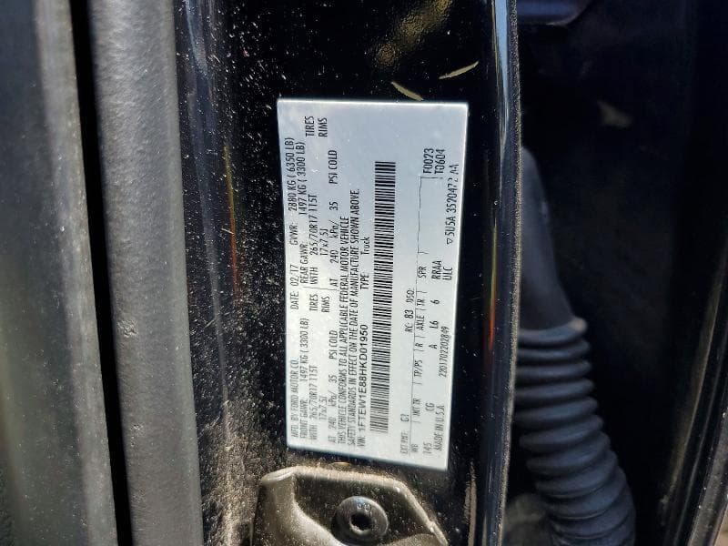 2017 FORD F150 SUPERCREW 12