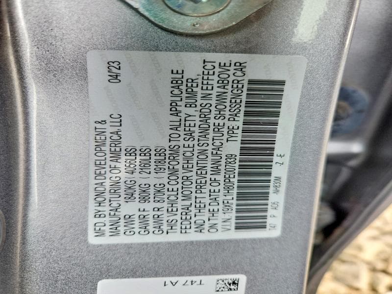 2023 HONDA CIVIC SPORT TOURING 12