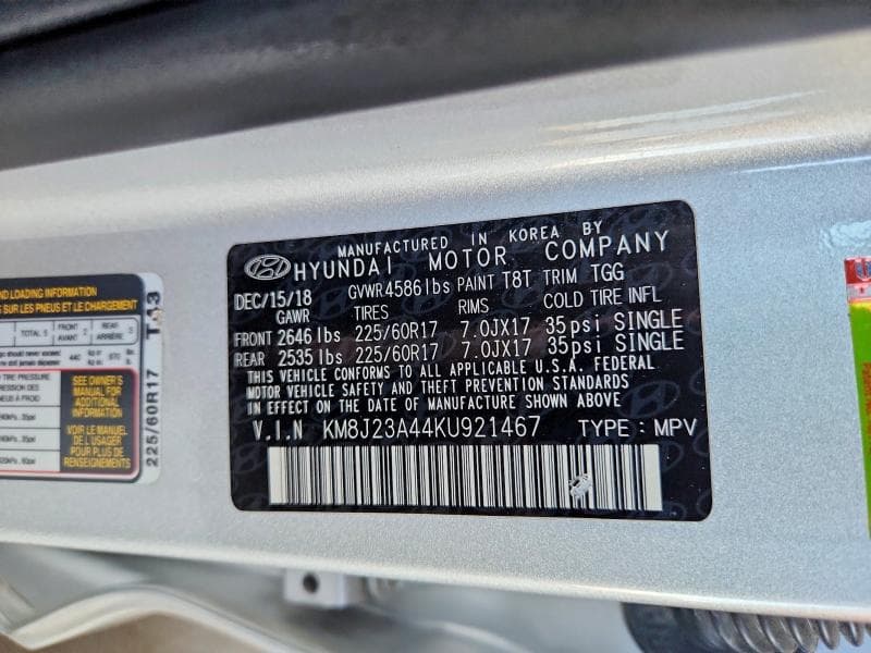 2019 HYUNDAI TUCSON SE 13