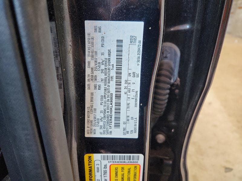 2019 FORD RANGER XL 12