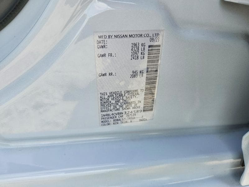 2024 NISSAN ALTIMA SR 12