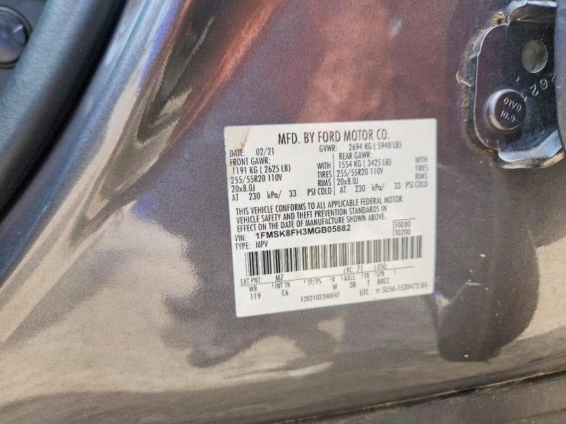 2021 FORD EXPLORER LIMITED 12