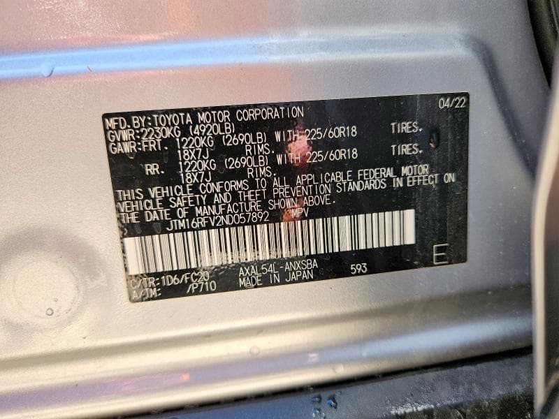 2022 TOYOTA RAV4 SE 14