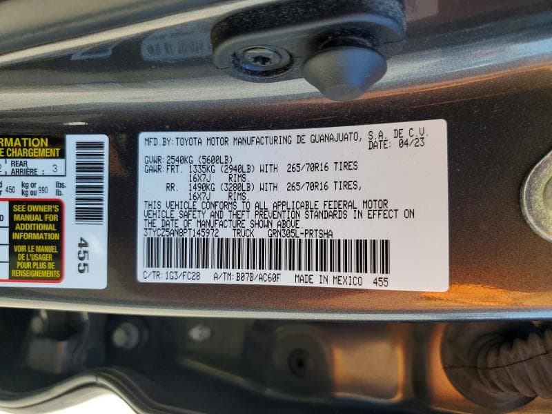 2023 TOYOTA TACOMA TRAIL SPECIAL EDITION 12