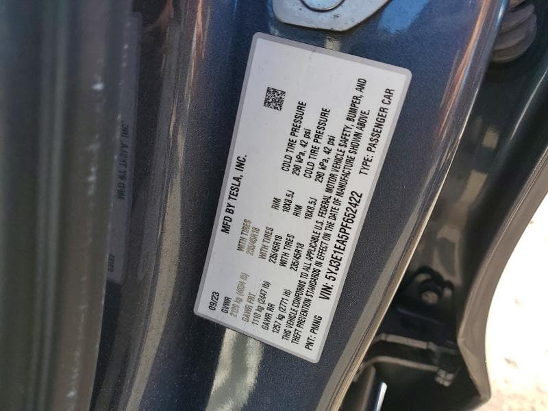 2023 TESLA MODEL 3 12