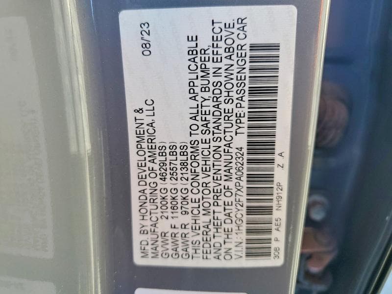 2023 HONDA ACCORD HYBRID SPORT-L 12