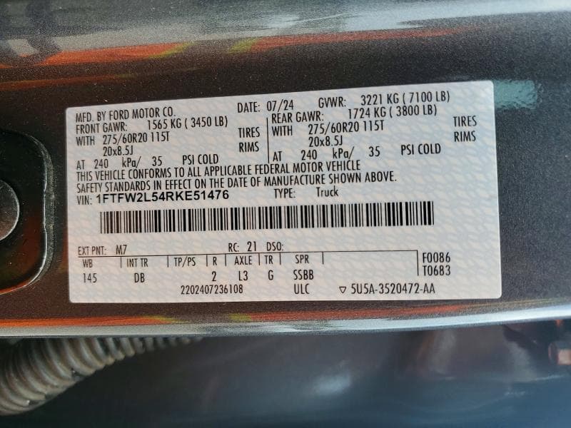 2024 FORD F150 STX 12