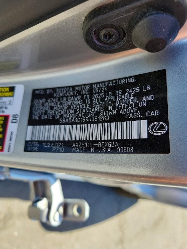 2024 LEXUS ES 300H BASE 12