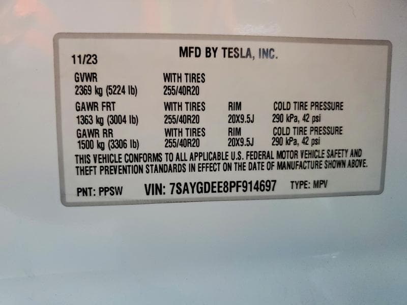 2023 TESLA MODEL Y 13