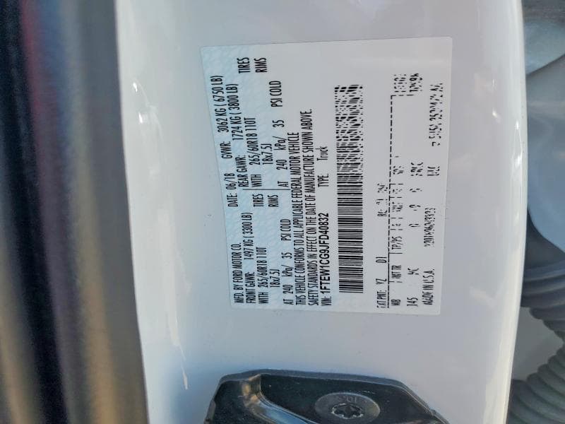 2018 FORD F150 SUPERCREW 12
