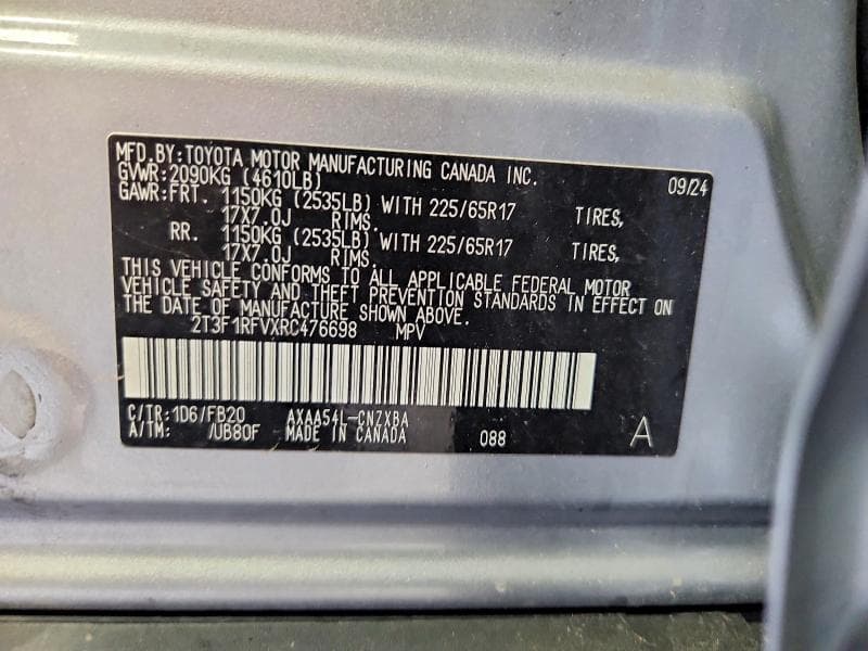 2024 TOYOTA RAV4 LE 13