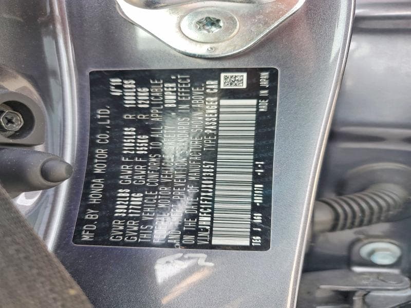 2018 HONDA CIVIC EXL 12