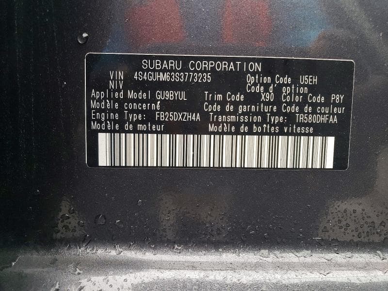 2025 SUBARU CROSSTREK LIMITED 12