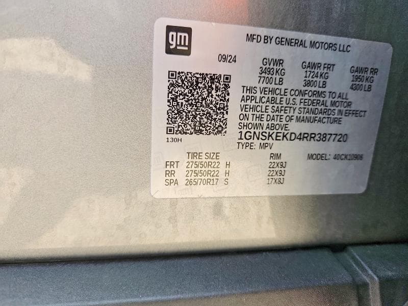 2024 CHEVROLET SUBURBAN K1500 RST 13