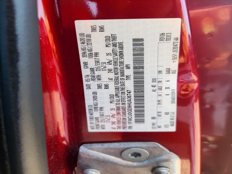 2017 FORD ESCAPE SE 13