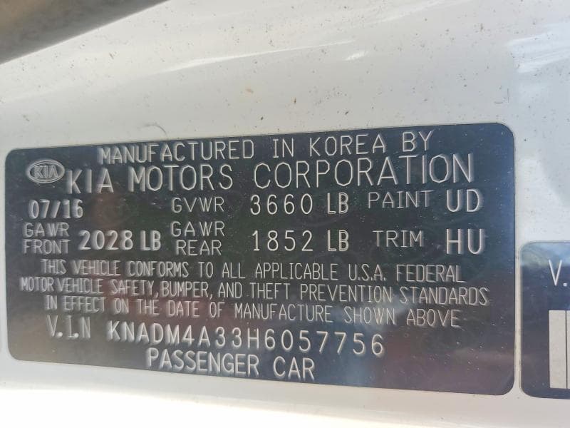 2017 KIA RIO LX 13
