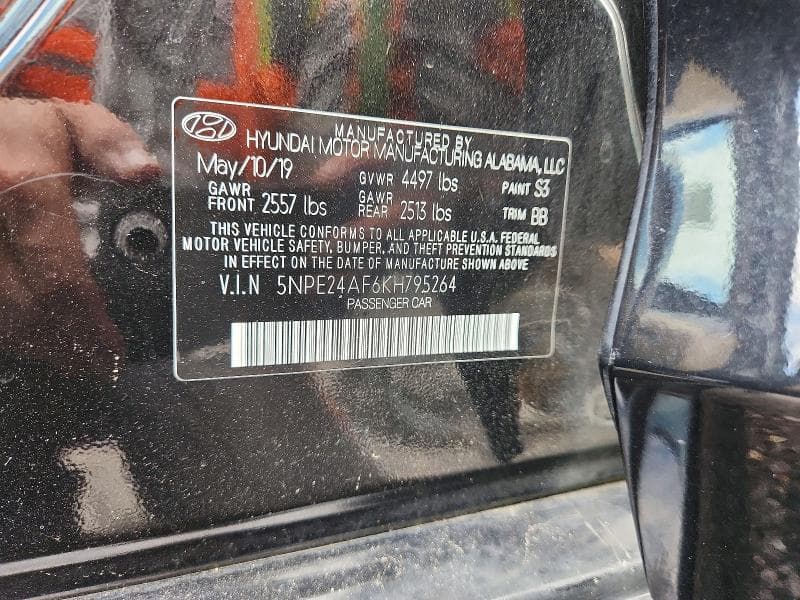 2019 HYUNDAI SONATA SE 12