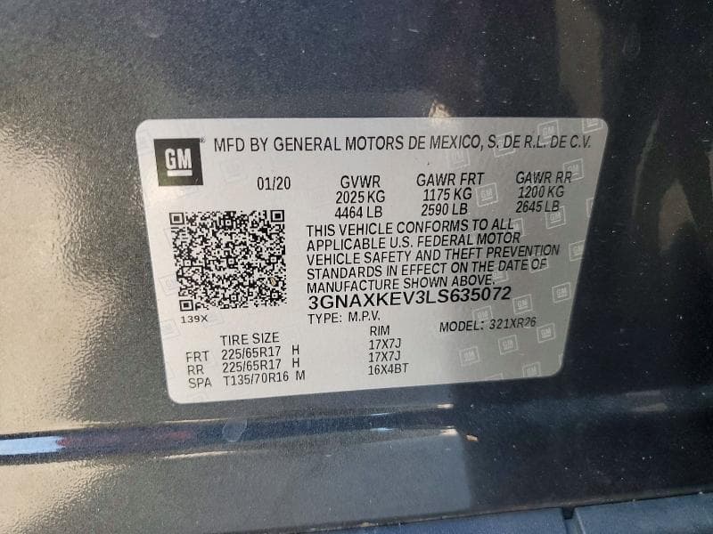 2020 CHEVROLET EQUINOX LT 13