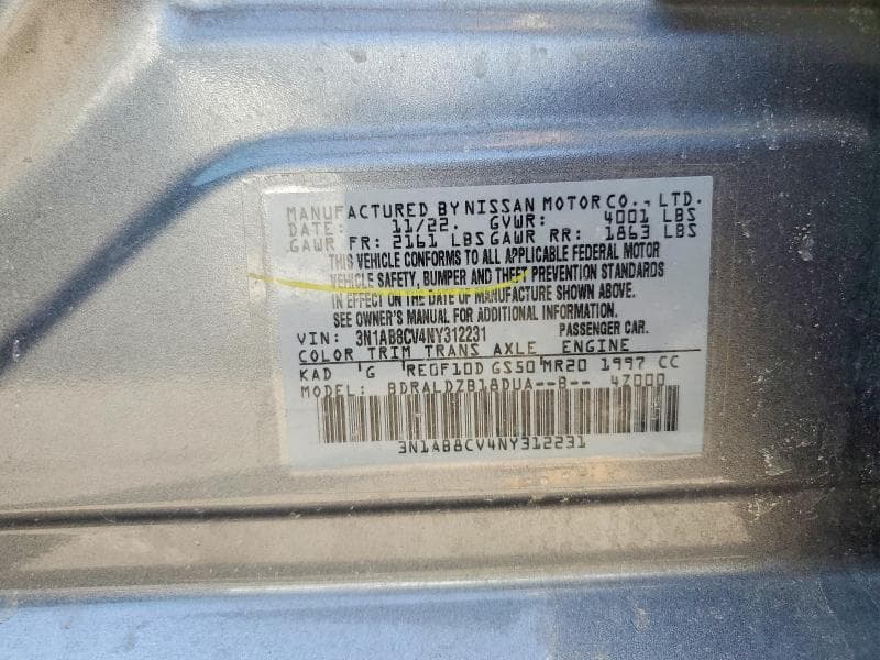 2022 NISSAN SENTRA SV 12