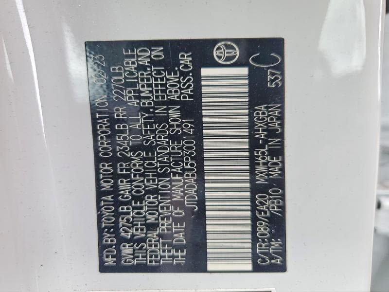 2023 TOYOTA PRIUS XLE 13