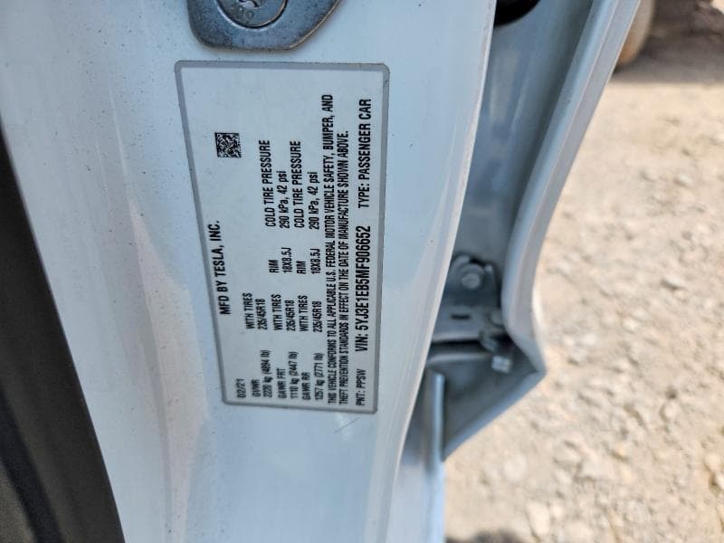 2021 TESLA MODEL 3 12