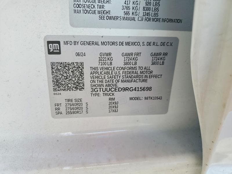 2024 GMC SIERRA K1500 ELEVATION 12