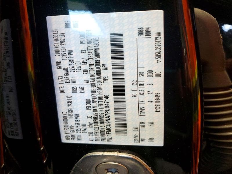 2023 FORD ESCAPE ST LINE SELECT 13