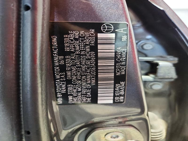 2018 TOYOTA YARIS 5-DOOR LE 12
