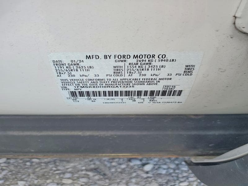 2024 FORD EXPLORER XLT 14