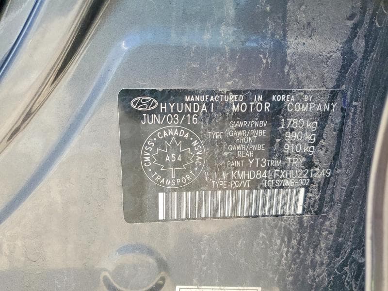 2017 HYUNDAI ELANTRA SE 13