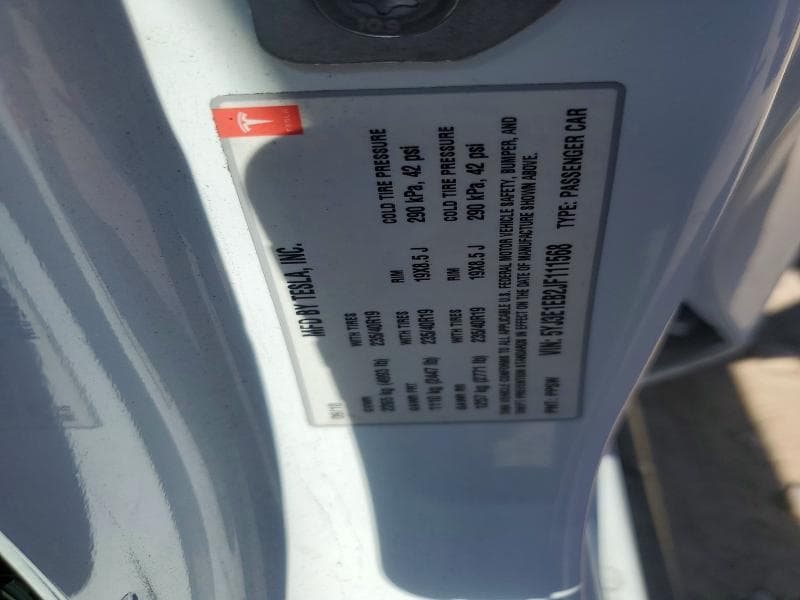 2018 TESLA MODEL 3 12